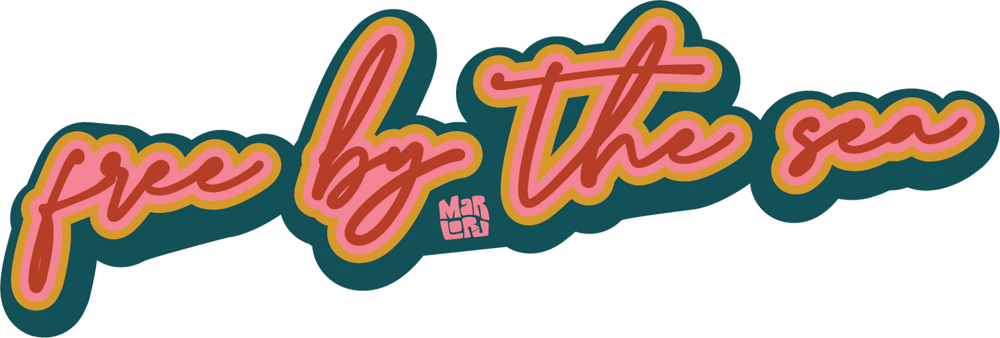 Free by the Sea Sticker