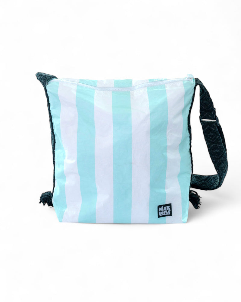 Seafoam Cabana Sunday Bag