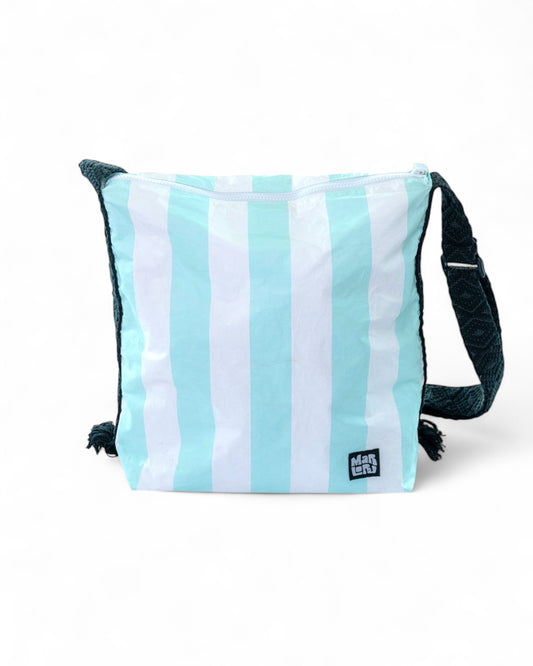 Seafoam Cabana Sunday Bag