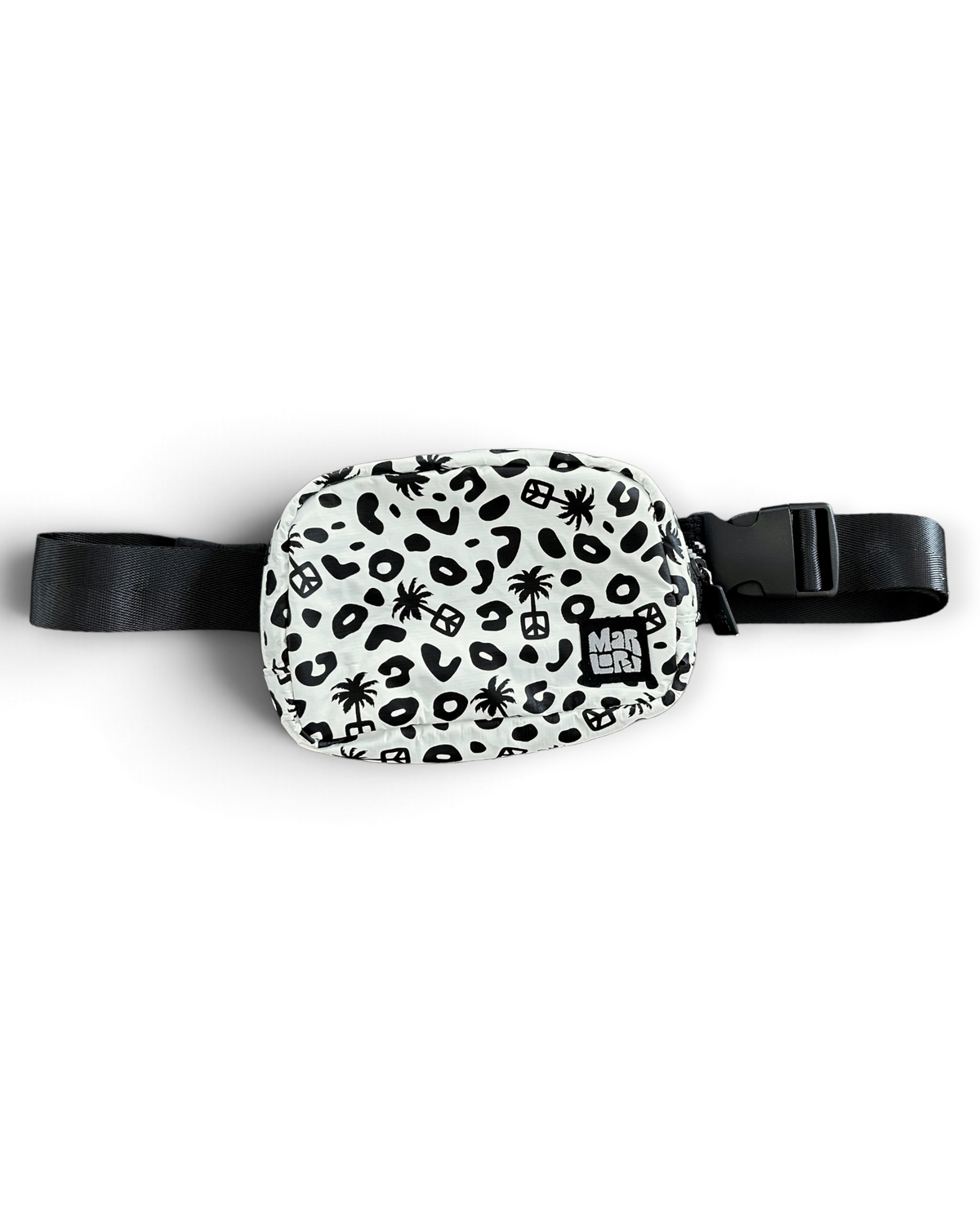 Duval Essentials Sling by Marloru, a water-resistant crossbody belt bag shown on white
