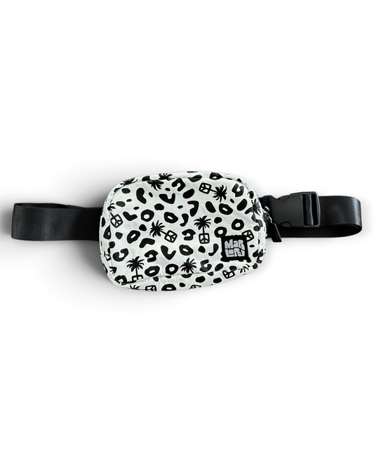 Duval Essentials Sling by Marloru, a water-resistant crossbody belt bag shown on white